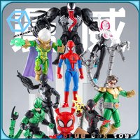 In Stock Blokees Marvel Spider-Man Galaxy Version 5 Action Figure Blind Box New 2025 Genuine Model Collect Toys Birthday Gift