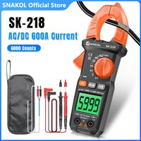 SK218 600A AC/DC Current Clamp Meter Digital Multimeter Pliers Ammeter True RMS High Precision Capacitance NCV Ohm Hz Tester