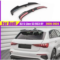 Maxton Style Rear Trunk Boot Spoiler Wing For Audi A3 S-Line S3 RS3 8Y Sportback 2020-2024 Car Rear Spoiler Roof Lip Lid Tuning