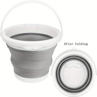 Collapsible Bucket with Handle,Portable Foldable Large Plastic Mop Bucket for Outdoor Camping, Car Washing,Fishing,Kitchen