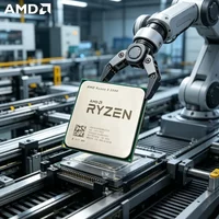 AMD R5 2600 Original AM4 CPU 6C/12T 3.4 Base 3.9 Boost GHz Desktop Processor For Workstation Gaming Computer No Package Box