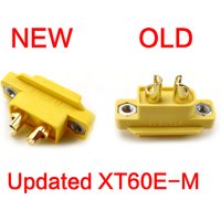 10/20/40 Pcs Updated AMASS XT60E-M Mountable XT60 Male Plug Connector For Racing Models Multicopter Fixed Board DIY Spare Part