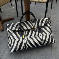 Designer Luxury Handbag Women 2025 New Fashion Zebra Stripes Large Capacity Travel Bag High Quality Novelty Chic Shoulder Bag