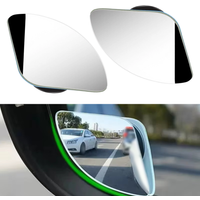 HD Car Rearview Mirror 360° Adjustable Angle Blind Spot Rearview Mirror Reversing Assist Novice Parking Observation Parts