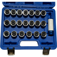 21 Stück Master Wheel Lock Nut Stud Sockets Key Set Removal Locking Socket für BMW