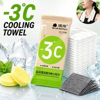 Disposable Ice Wipes Cooling Towel Individually Wrapped Cooling Towel For Neck And Face For Yoga Golf Sport Running Sweat Wipes