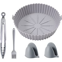 Silicone Air Fryer Liner Round 20cm/17cm/14cm compatible with COSORI 5qt /Ninja AF080 Mini/Instant Vortex 5.7qt