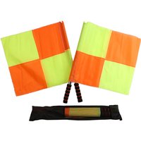 2pcs/set World Soccer Referee Flag Fair Play Sports Match Football Linesman Europe Flags Referee Equipment