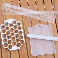 New PP Pastry Divider Honeycomb Reusable Dough Equalizing Cutter Russian Ravioli Mold Kitchen