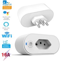 EWeLink WiFi Smart Socket 16A Brazilian Standard with eWeLink App Control Works with Alexa Google Home Voice Control