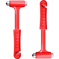 3in1 Outdoor Multi Pocket Tool Steel Car Emergency Glass Breaker Hammer with Seat Belt Cutter for Safety and Security Use