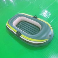 New Green 2-Person Inflatable Boat, Thickened PVC Kayak for Drifting