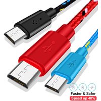 Micro USB Cable Fast Charging Nylon Braide Cables For Android Samsung Galaxy Xiaomi Huawei Mobile Phone Charger Micro USB Cable