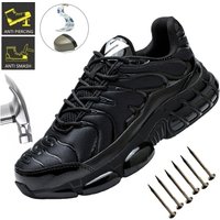 High Quality Steel Toe Safety Shoes Men Work Sneakers Indestructible Shoes Puncture-Proof Protective Shoes Male Work Footwear