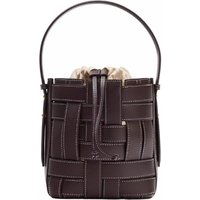 Summer New Women's Handheld Bucket Bag Fashion Cross Woven Simple Shoulder Female Crossbody Composite Bag