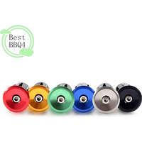 (BBQ4)1Pair Bike Handle Bar Cap End Plugs Bike Bicycle Aluminum Alloy Handlebar Grips Handle Bar Cap End Plugs Bicycle Parts