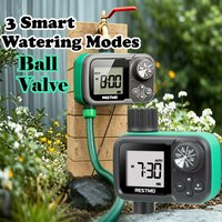 Zero & Low Water Pressure Garden Irrigation Timer 3 Modes Ball Valve Watering Timer Sprinkler Drip Irrigation System Controller