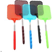 1/3/5PCS Extendable Fly Swatters with Stainless Steel Telescopic Handle 25 cm to 73 cm for Indoor Outdoor Mosquito