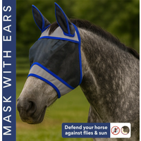 Horse Blinder Mosquito Fly Proof Wind Sand Proof Sun Shade Horse Hood Eye Protection Head Protection Facial Protection