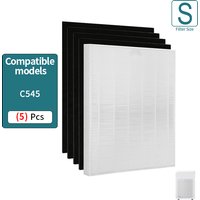 True HEPA Filter Replacement with Activated Carbon Compatible with Winix Air Purifier Model C545,P150,B151,9300,1 Set