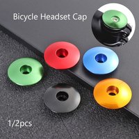 1/2pcs Dustproof Aluminum Alloy 28.6mm Mountain Bike Accessories Headsets Stem Parts Top Cap Cover Bicycle Headset Caps