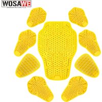 WOSAWE Universal Motorcycle Armour Jacket Insert Back Protector Shoulder Elbow Pads Anti-Shock Motorbike Jacket Accessories