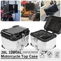 28L 32L 36L CNC Aluminum Universal Tail Box Rear Helmet Tool Cases Travel Suitcase For BMW F900R/XR For Benelli TRK502 For VOGE