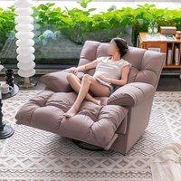 Modern Swivel Recliner Chair Wide Soft Lounge Chair for Living Room Luxury Cozy Rocking Relaxing Sofa Chairs Office Accent Chair