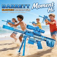 High Pressure Electric Sniper Water Gun Toy with Blowback Action Full Auto Rapid-Fire Summer Fight Games Toy for Kids Gift
