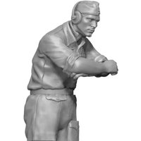 1/16 resin soldier model GK - Military theme (half figure) - Unassembled and unpainted DIY kit - 974R