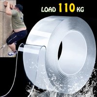 1M/3M/5M Nano Double Sided Tape Duty Transparent Adhesive Strips Non-slip Waterproof Transparent Tape For Bathroom Kitchen