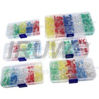 F3 F5 LED Diode Various Kits White Green Red Blue Yellow 3MM 5MM Light Emitting Diode Electronic Kit Box