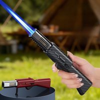 2026 Creative Folding Stand Long Handle High Power Welding Gun Butane Gas Torch Lighter Safety Lock Fire Switch Cigar Lighters