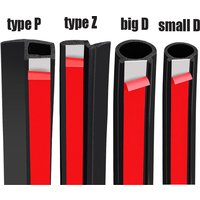 5M/10M Car Sealing Rubber Bands Seal For Car Door Seal Protector Pads Acoustic Sound Insulation Anti-Dust Car-Styling Seal Strip