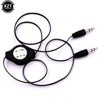 Hot Selling 80cm 3.5MM Retractable AUX Headphone Jack Auxiliary Audio Cable for Car Phone GPS MP3 MP4 Music Stereo Speaker