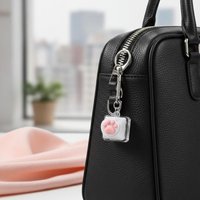 Bread Keyring Mechanical Keyboard Clicker Fidget Stress Reliever for Study Office and Gift for Friends