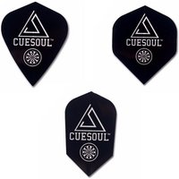 3PCS Dart Flights Wing Tails CUESOUL Black Color(3 Shape Available )
