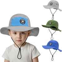 Summer Baby Quick-Dry Bucket Hat Infant Fisherman Cap Outdoor Beach Windproof Kids Panama Sun Hats Travel Hats Child Big Brim