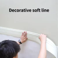 3D Self-adhesive Baseboard Adhesive Borders Wall Stickers, Waterproof Strip, Waist Line Sticker, Wallpaper Border