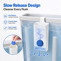 Toilet Bowl Cleaner Dispenser Solid Tank Replacement Hanging Slow Release Box for Bathroom Extends Cleaning Time Use