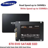 SAMSUNG 870 EVO SSD SATAIII MLC Internal Solid State Disk 2.5 HDD Hard Storage Drive For Laptop Microcomputer Desktop PS4 PS5