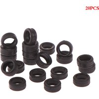 * * Hot Sale 20PCS High Quality 1/64 Tire Skin Car Model Scene Accessories Tire Wheels Car Model Scene
