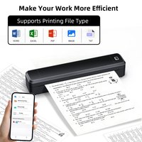 Marklife X8 Mini A4 Thermodrucker Bluetooth Fotos PDF Dokumentendruck Tintenlose Maschine für Büroarbeit Zuhause Schule Reisen