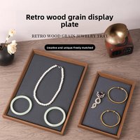 Jewelry Look Empty Tray Black Walnut Wooden Display Tray Jewelry Storage Bracelet Ornament Necklace