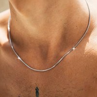 45-60cm Multi Size Thin Square Box Bare Chain 316L Stainless Steel Silver Smooth Basic DIY Pendant Collarbone Necklace