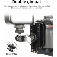 Universal Aluminum Alloy Magic Arm with 1/4 Interface Fill Light Bracket for Live Photo Strange Hand Photography Accessories