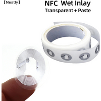 10pcs Ntag213 Ntag215 NFC Tag Sticker 13.56MHz ISO14443A Label Phone Available RFID Adhesive Label〔Nest〕