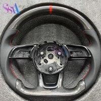 Real carbon fiber steering wheel, suitable for Audi A3 8V, A4 B9, S3 S4 S5 A5 RS3 RS4 models, fast shipping