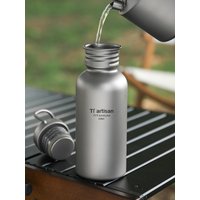 AliExpress Tiartisan Pure Titanium Ultralight Sports Canteen with Storage Pouch Outdoor Camping Leak-Proof Portable Cycling Water Bottle
