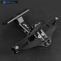 For SUZUKI Bandit 1200 1250/S/F 250 400 650 Moto Fender Eliminator Adjustable License Plate Holder Bracket LED Turn Signal Light